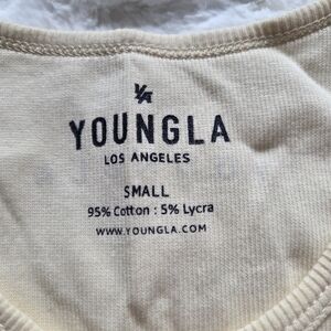 YoungLA Yellow Ribbed Top
